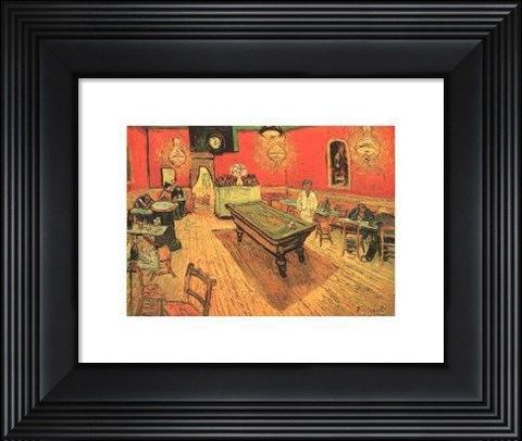 Framed Night Cafe in the Place Lamartine in Arles, c.1888 Print