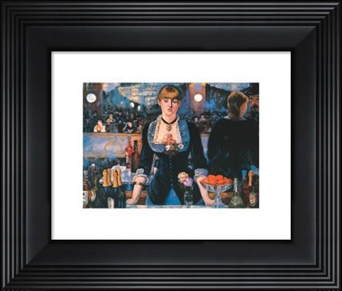 Framed Bar At The Follies Bergere Print