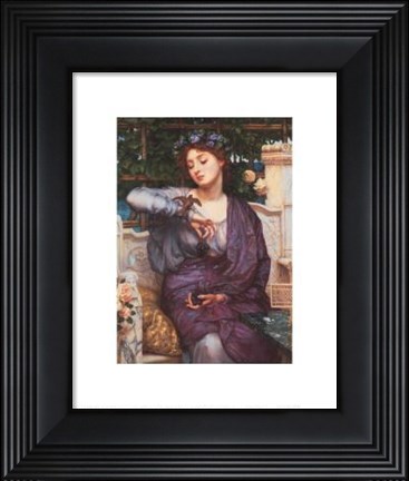 Framed Libra And Her Sparrow, 1907 Print