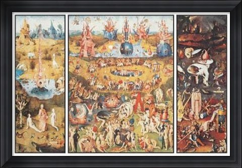 Framed Garden Of Earthly Delights Print