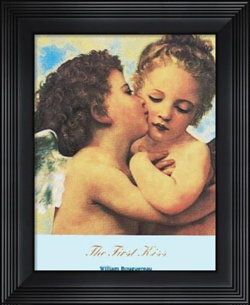 Framed First Kiss, 1890 Print