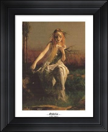 Framed Ophelia (Detail) Print