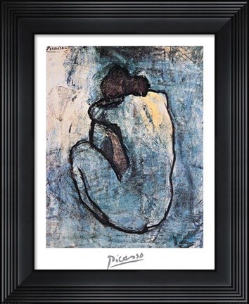 Framed Blue Nude Print