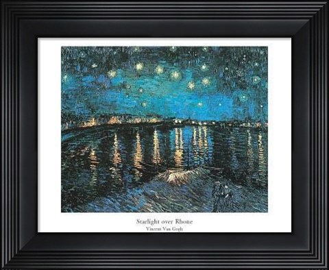 Framed Starlight Over Rhone Print