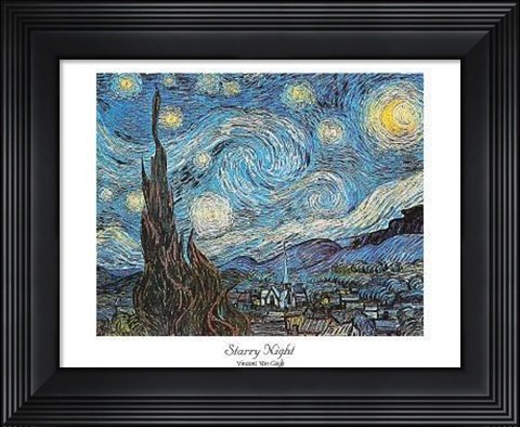 Framed Starry Night Print