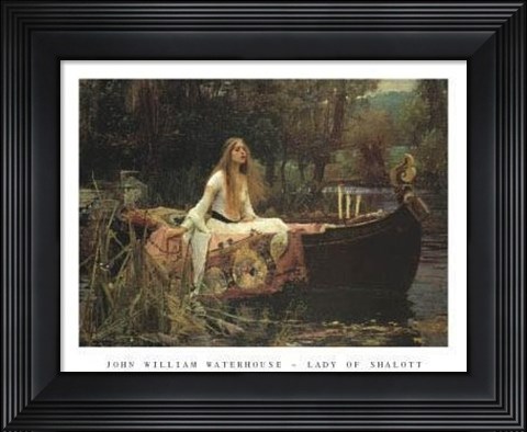 Framed Lady of Shalott Print