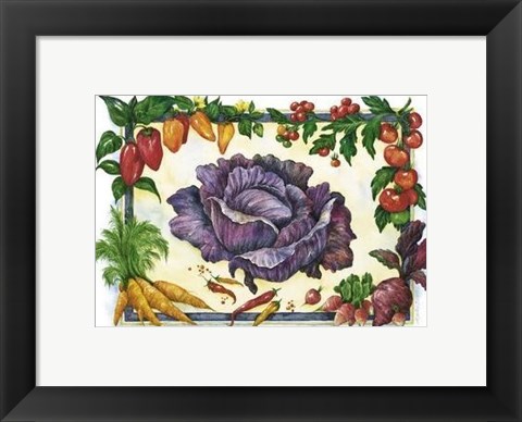 Framed Cabbage Print