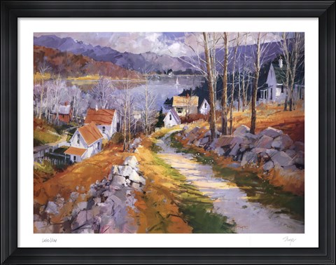 Framed Lake View Print