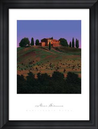 Framed Near Sienna Print