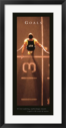 Framed Goals-Finish Line Print