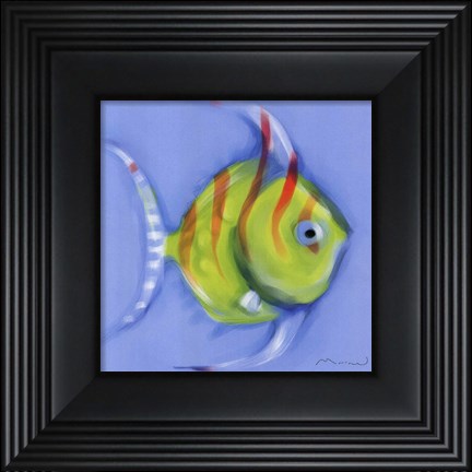 Framed Striped Angel Fish Print