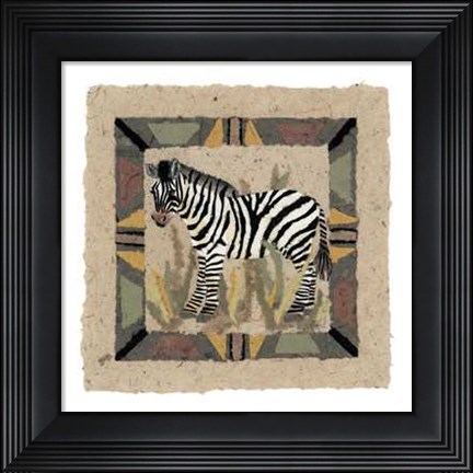 Framed Zebra Print