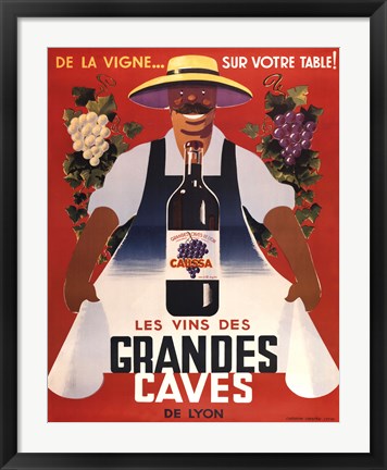 Framed Grandes Caves Print