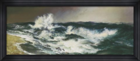 Framed Much Resounding Sea Print