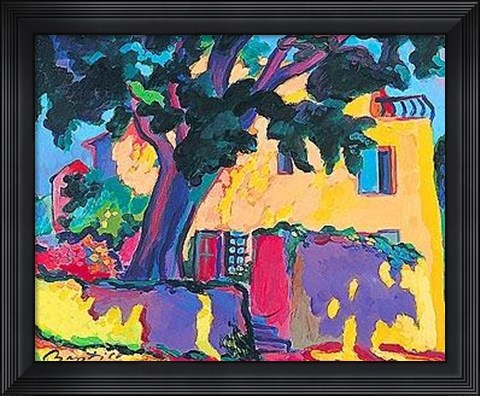 Framed Shady Corner Print