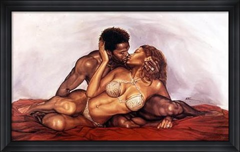 Framed Kiss Print
