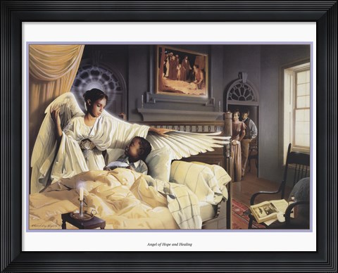 Framed Angel Of Hope And Healing Print