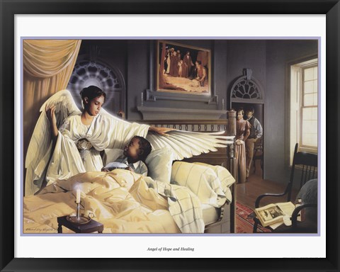 Framed Angel Of Hope And Healing Print