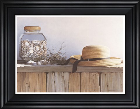 Framed Still Life With Seashells Print