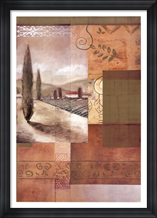 Framed Fleur De Lise III Print