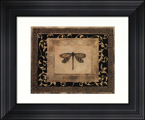 Framed Dragon Fly I Print