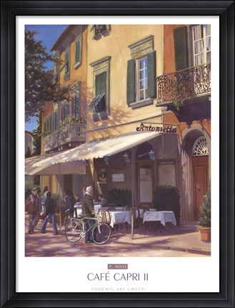 Framed Cafe Capri II Print