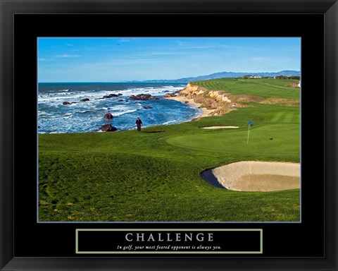 Framed Challenge - Golf Print