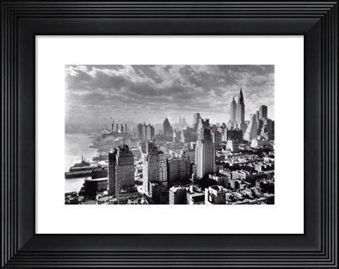 Framed East River Waterfront Print