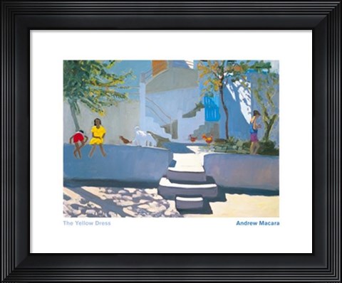 Framed Yellow Dress-Kos Print