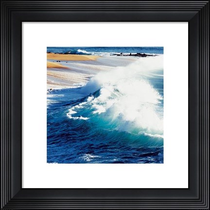 Framed Breaking Waves Print