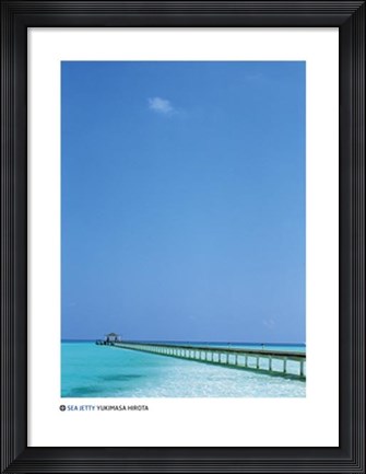 Framed Sea Jetty Print