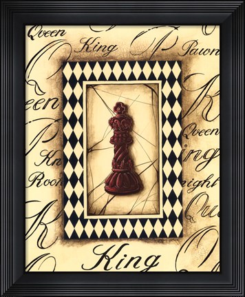 Framed Chess King Print