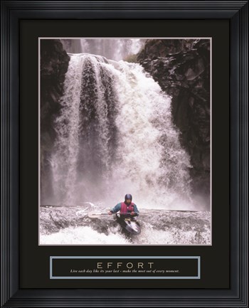 Framed Effort - Kayaker Print