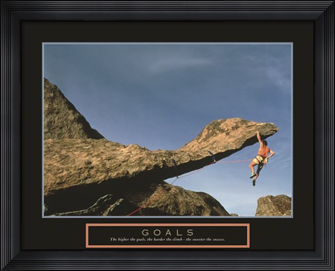 Framed Goals - Rock Climber Print