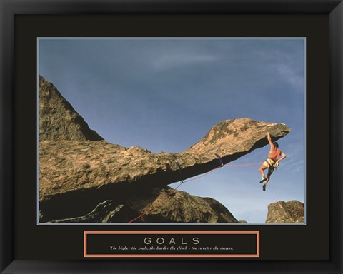 Framed Goals - Rock Climber Print