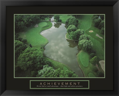 Framed Achievement - Golf Course Print