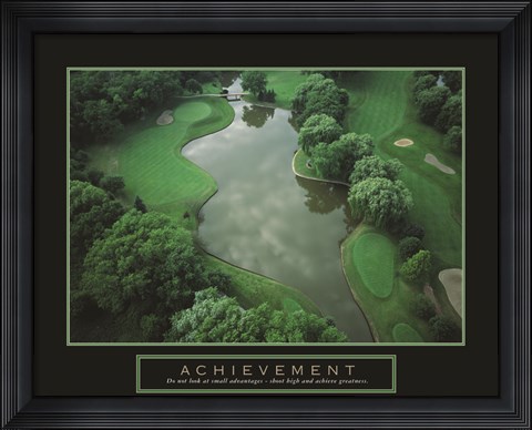 Framed Achievement - Golf Course Print