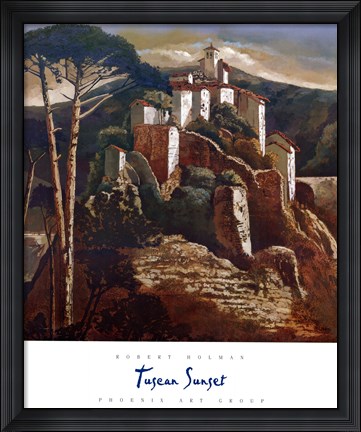 Framed Tuscan Sunset Print