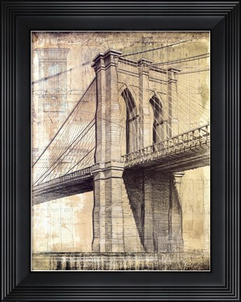 Framed Brooklyn Bridge Print