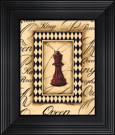 Framed Chess Queen - Mini Print