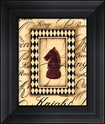 Framed Chess Knight - Mini Print