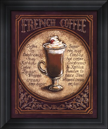 Framed French Coffee Print
