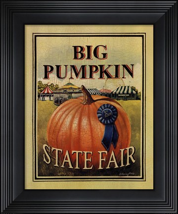 Framed Big Pumpkin Print