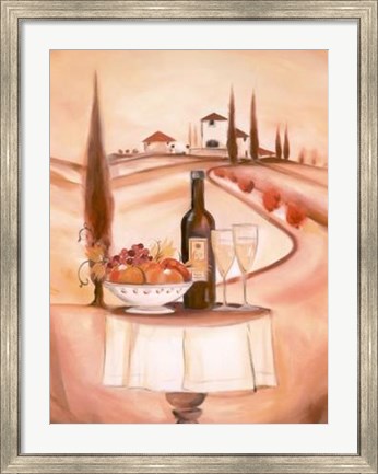 Framed Italian White Print