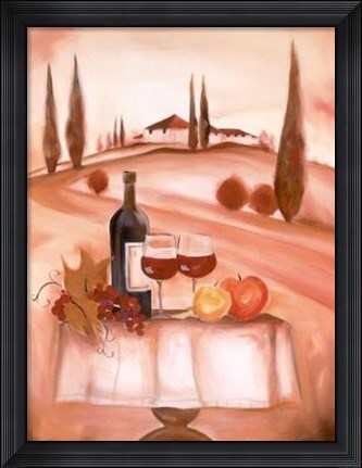 Framed Italian Red Print