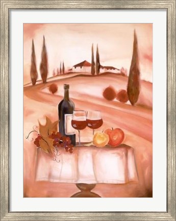 Framed Italian Red Print