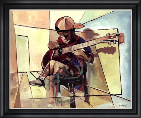 Framed Little Musician Print