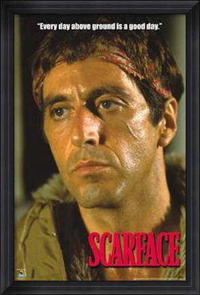 Framed Scarface, Above Ground Print
