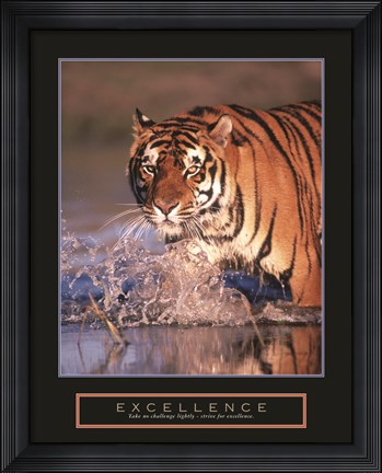 Framed Excellence - Bengal Tiger Print