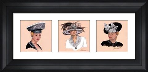 Framed Hattitude In Black Print